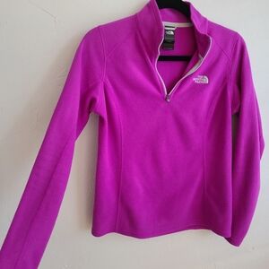 The North Face Fleece 1/4 Zip, Size S/P, Magenta